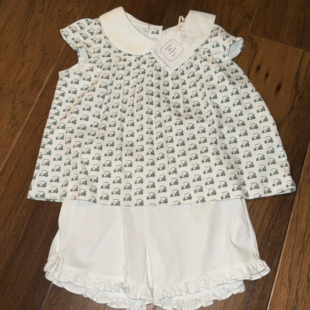Size 4T Lila and Hayes Golf Cart set